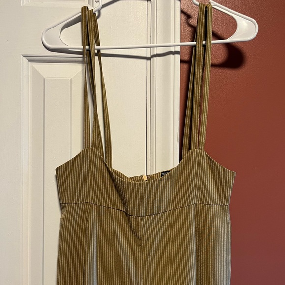 Forever 21 pinstriped overalls high waist with suspenders - Picture 2 of 2